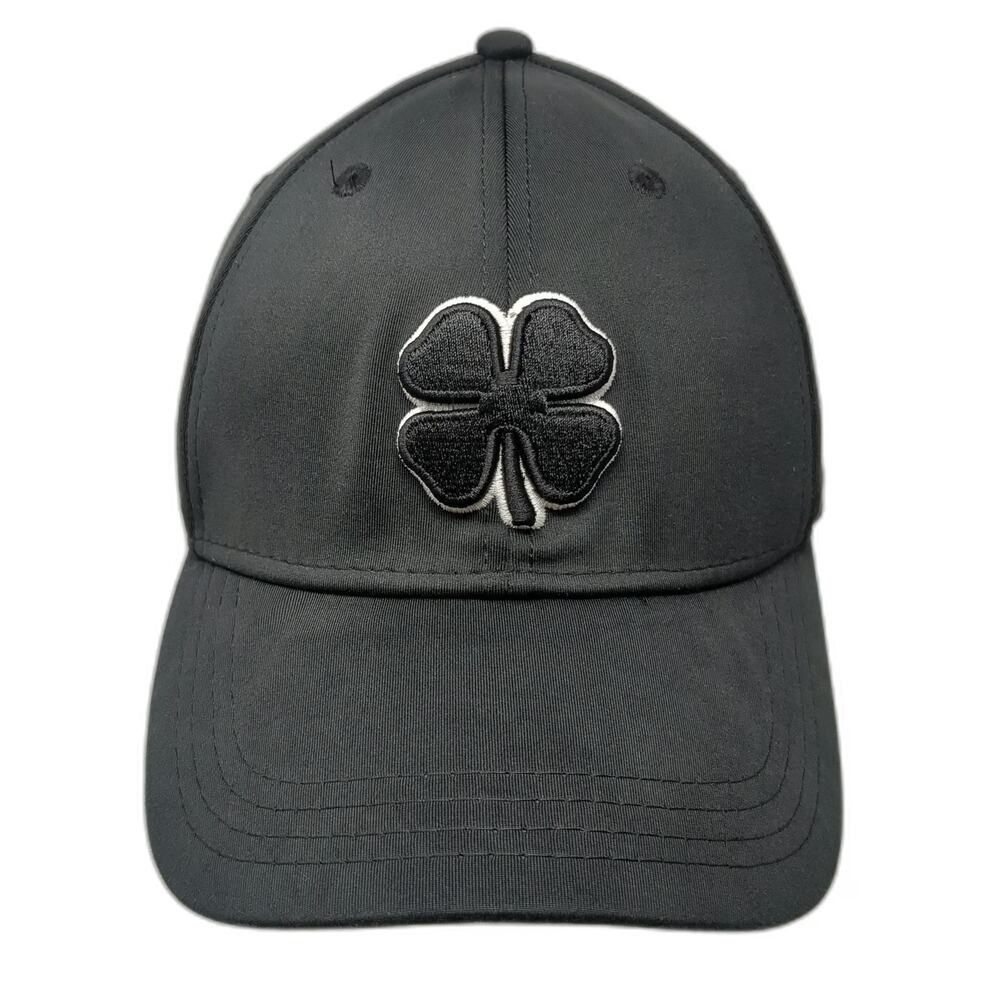Black Clover Baseball Cap Black XL Live Lucky Wynn Four Leaf Clover Fitted Hat